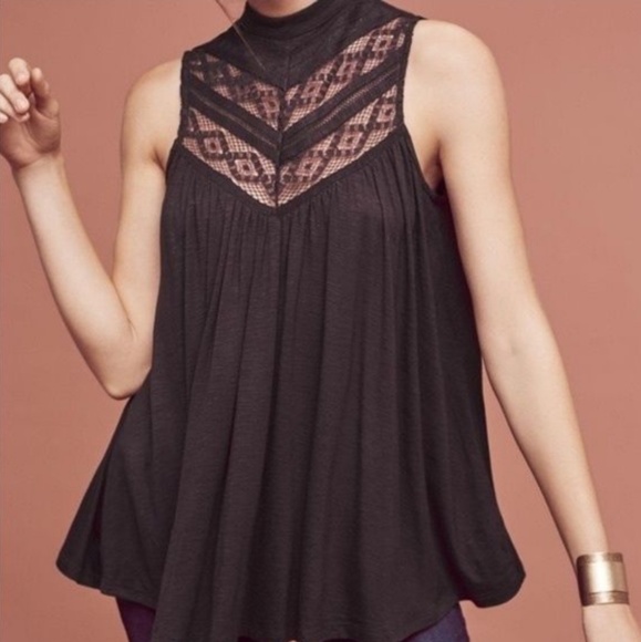 Anthropologie Tops - Anthropologie | Deletta Brenta Lace Inset Top